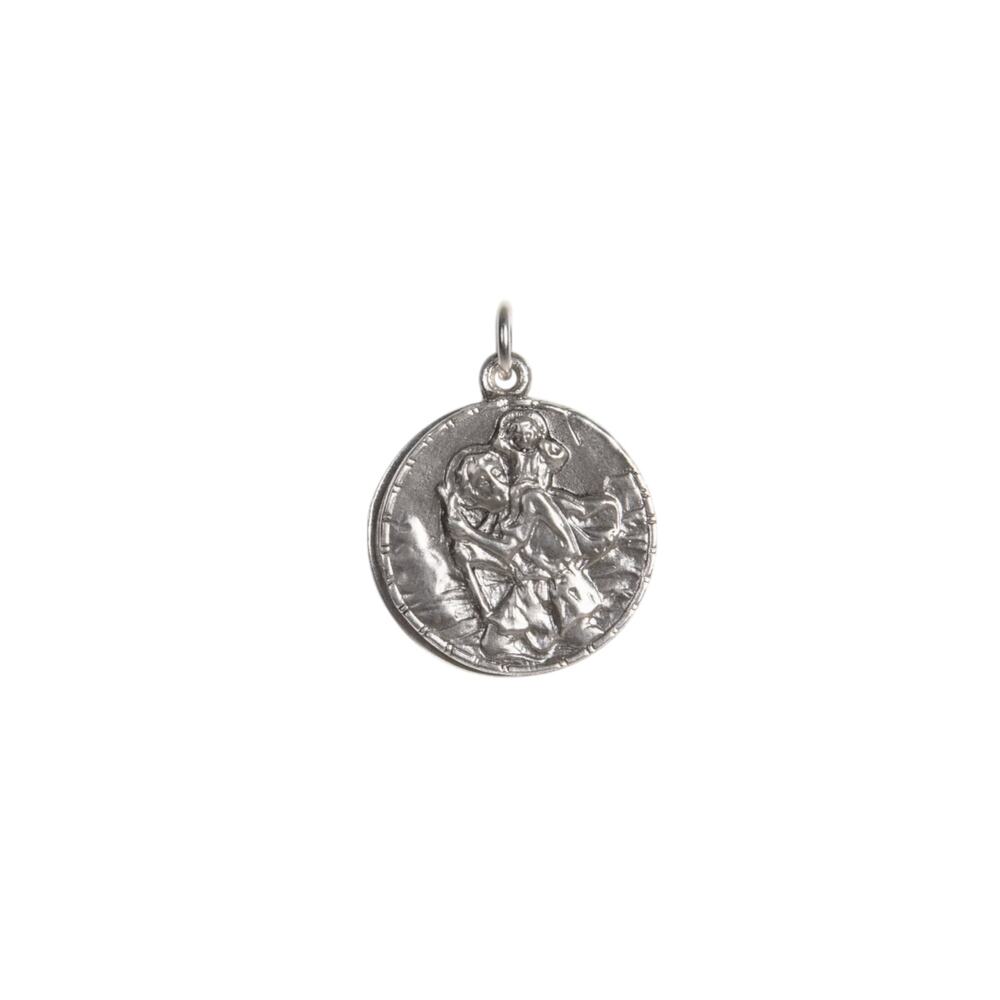 VIRGINS SAINTS & ANGELS VSA Saint Christopher Locket in Silver